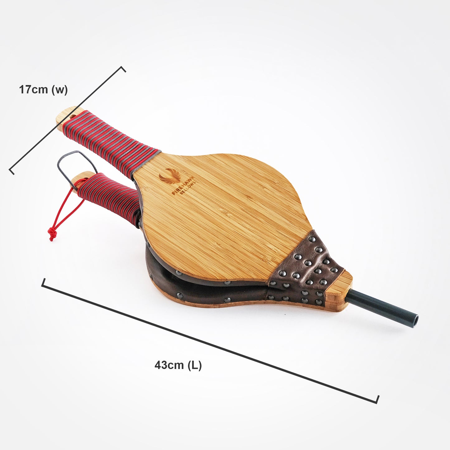 Red Traditional Lava Fire Bellow / Blaasbalk LRG