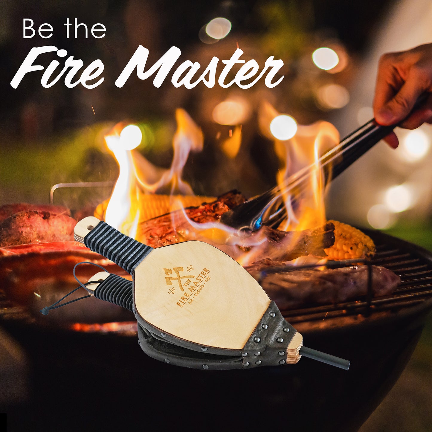 Premium FIRE MASTER Shield Fire Bellow / Blaasbalk SML